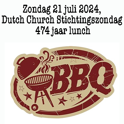 Stichtingszondag - Zomerse BBQ Lunch, neem wat mee!
